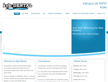 Tablet Screenshot of kyledental.com